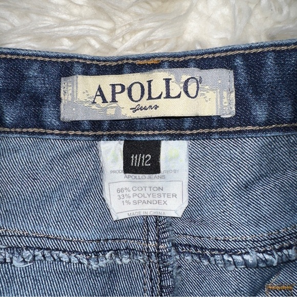 Apollo Jeans | Vintage Y2K Bratz Bootcut Faded Medium Dark Wash Denim Jeans - Picture 5 of 11